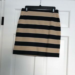 Loft Striped Pencil skirt